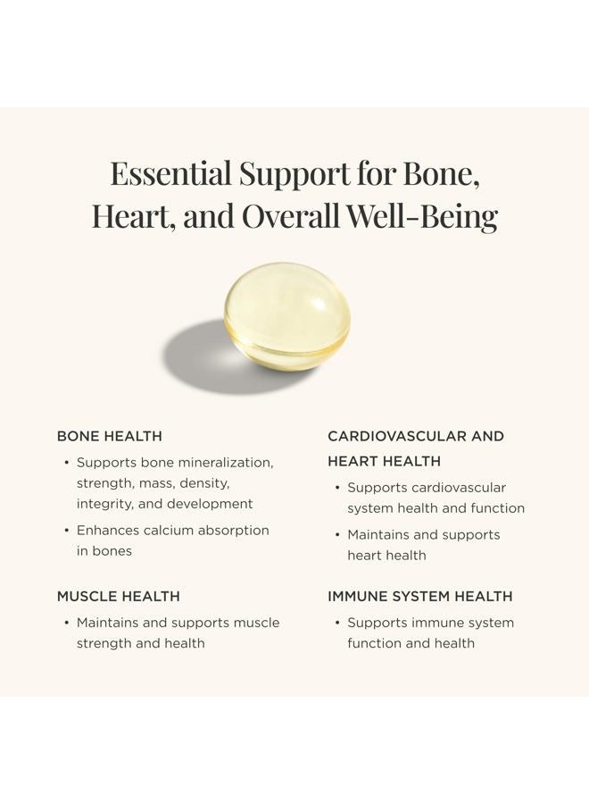 JSHealth Vitamin D3 1000iu Supplement for Healthy Muscle Function, Bone and Heart Health, and Immune Support - Image 3